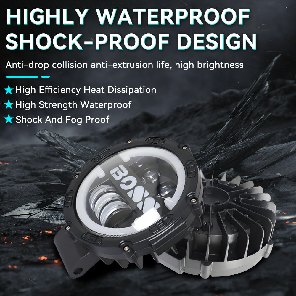 7-inch Wrangler LED headlights, modified headlights, Wrangler BOSS high and low beam headlights