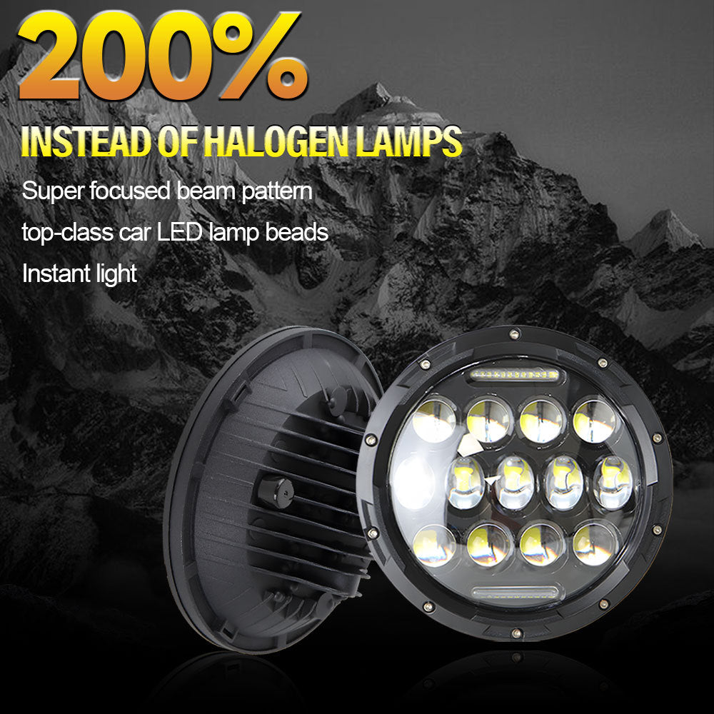 Suitable for Wrangler headlights, 7-inch 13 bead spotlights, and automotive LED headlight modification accessories