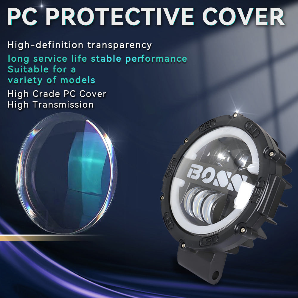 7-inch Wrangler LED headlights, modified headlights, Wrangler BOSS high and low beam headlights