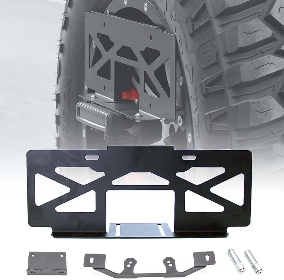 for Wrangler JL JK  off-road vehicle spare tire license plate holder, tailgate rear license plate holder
