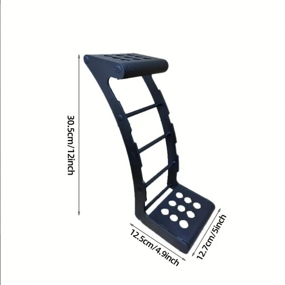 1pc Heavy-Duty Steel Truck Tire Step - Non-Slip Rear Wheel Ladder for Wrangler,SUV, Pickup, Car Roof Access, Fits 24" to 35" Wheels, No Drilling Required