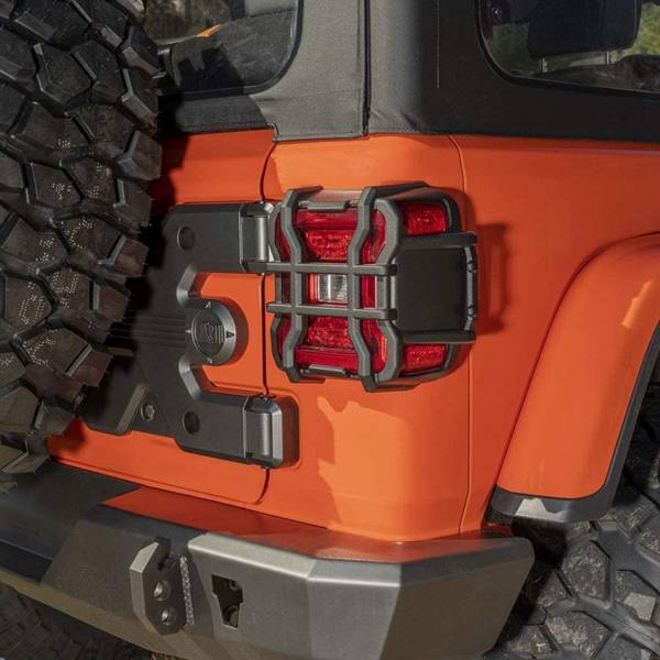 American Series Car Tail Light Guards for Jeep Wrangler JL 2018-2024, Rear Lamp Protector Covers, Pair