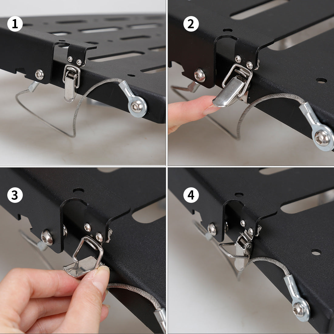 Tailgate Table And Storage Rack for Modified for JEEP for Wrangler, Suitable for Models from 2007 to 2017.