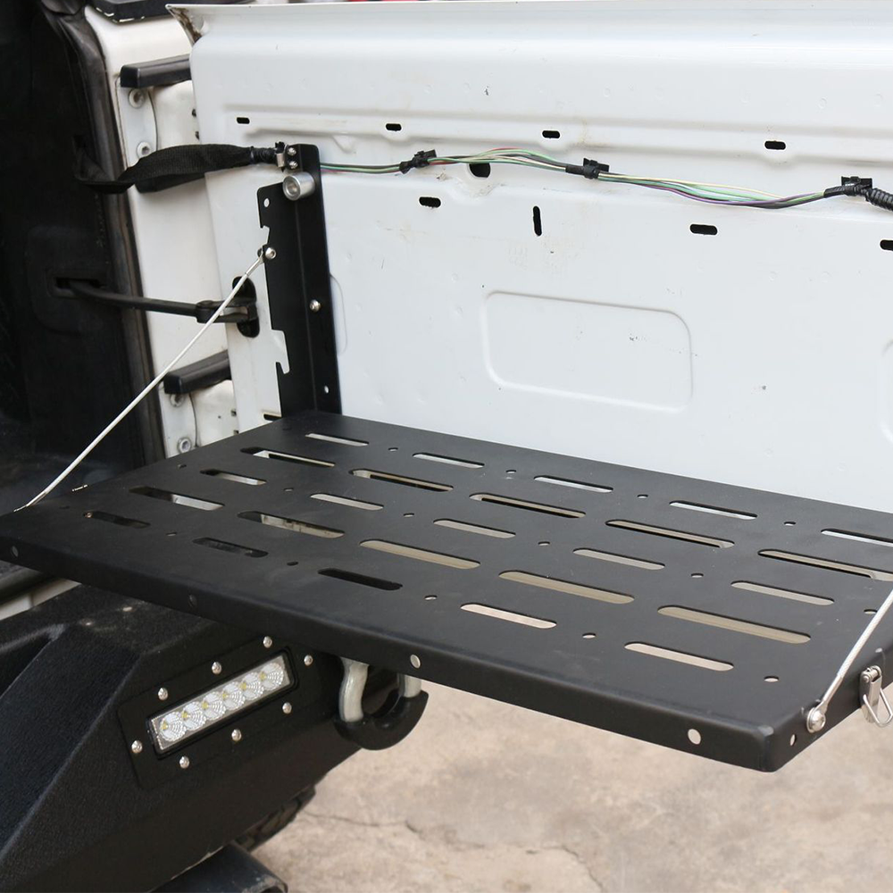 Tailgate Table And Storage Rack for Modified for JEEP for Wrangler, Suitable for Models from 2007 to 2017.
