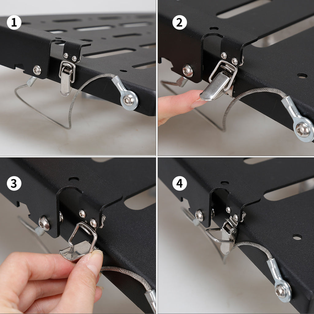 Tailgate Table And Storage Rack for Modified for JEEP for Wrangler, Suitable for Models from 2007 to 2017.