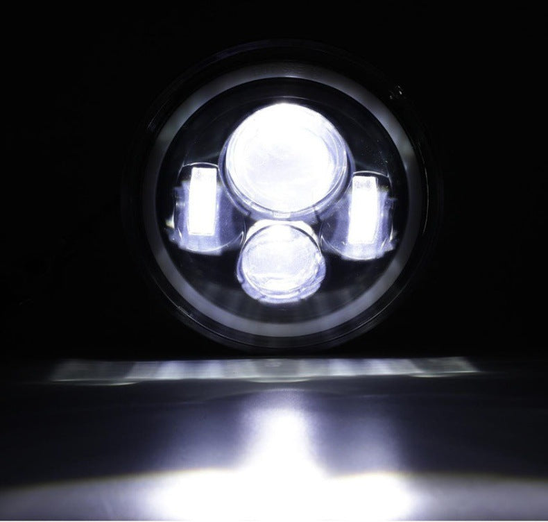 Suitable for Wrangler headlights, 7-inch full circle angel eye aperture spotlights, modified car LED headlights